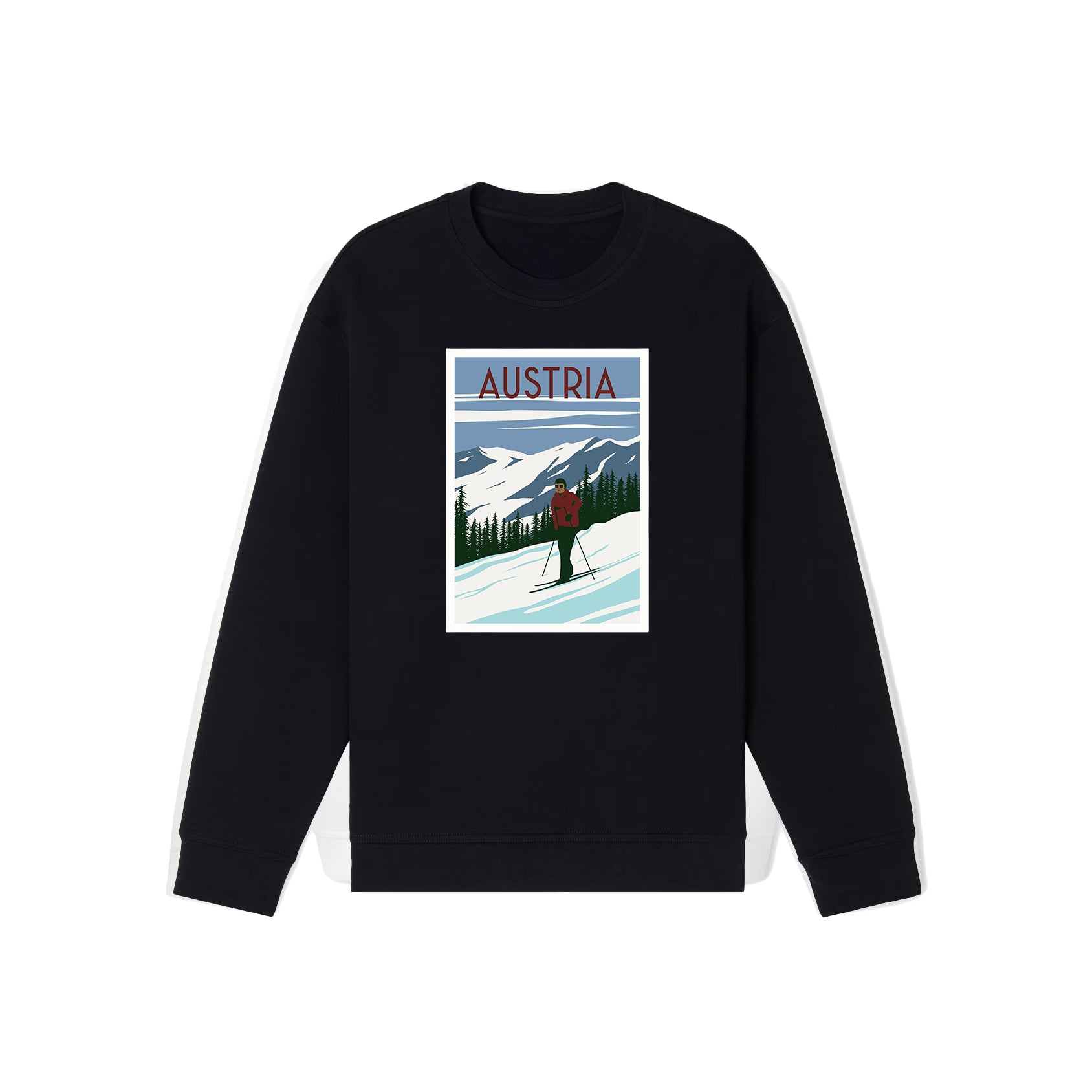 Felpa Girocollo Nera EJ250906