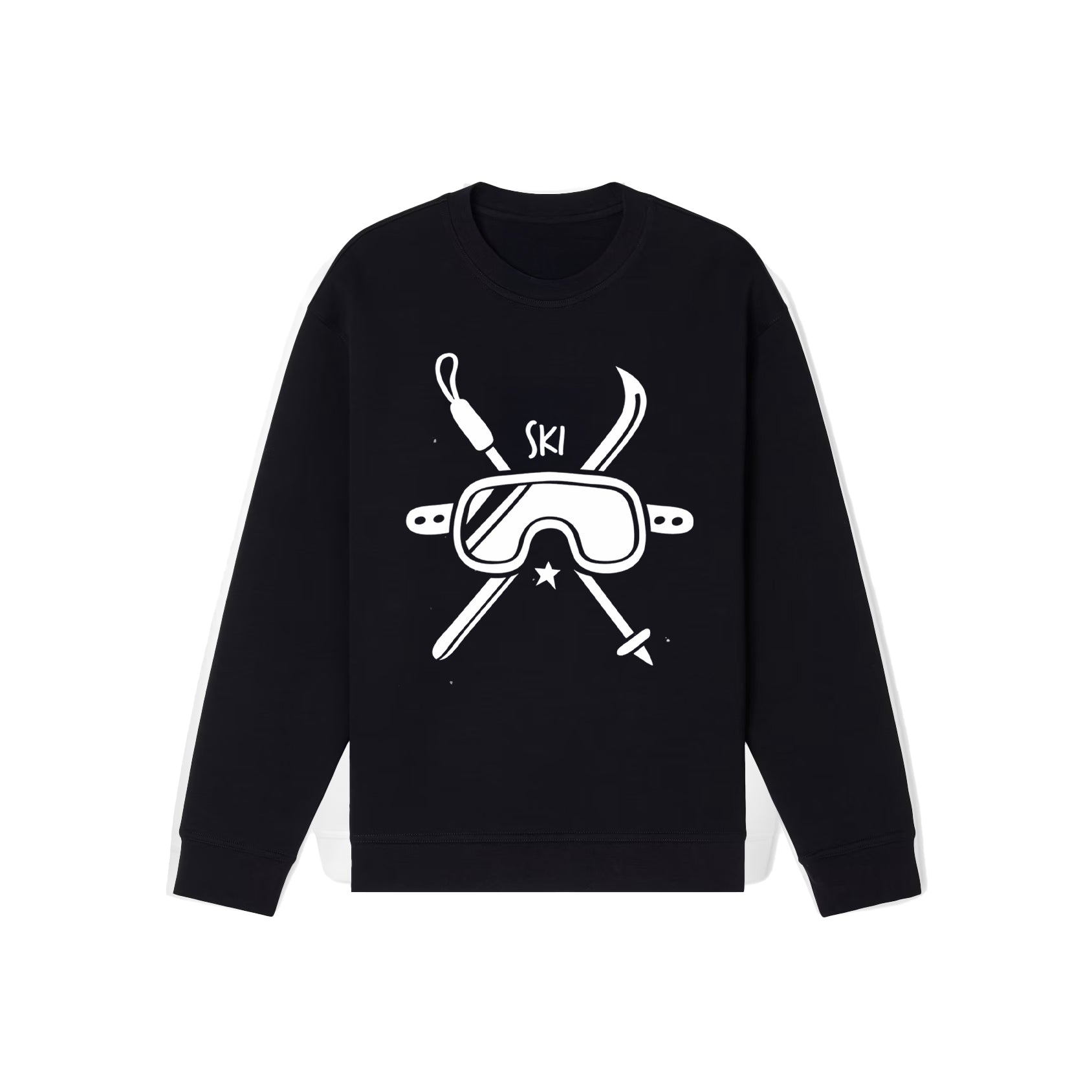 Felpa Girocollo Nera EJ250910